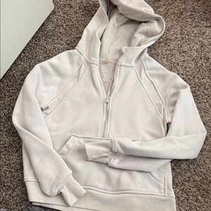 Danskin Light Gray Hoodie Sweatshirt